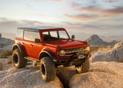 Traxxas TRX-4 1/10 Ford Bronco Scale & Trail Crawler Truck 2021 4X4 TQi Elektrikli Rc Model Araba Kırmızı - Thumbnail