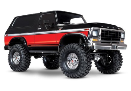 TRAXXAS - Traxxas TRX-4 1/10 Ford Bronco Trail Crawler 4X4 TQi w/ 79 Bronco Ranger XLT Elektrikli Rc Model Araba Kırmızı