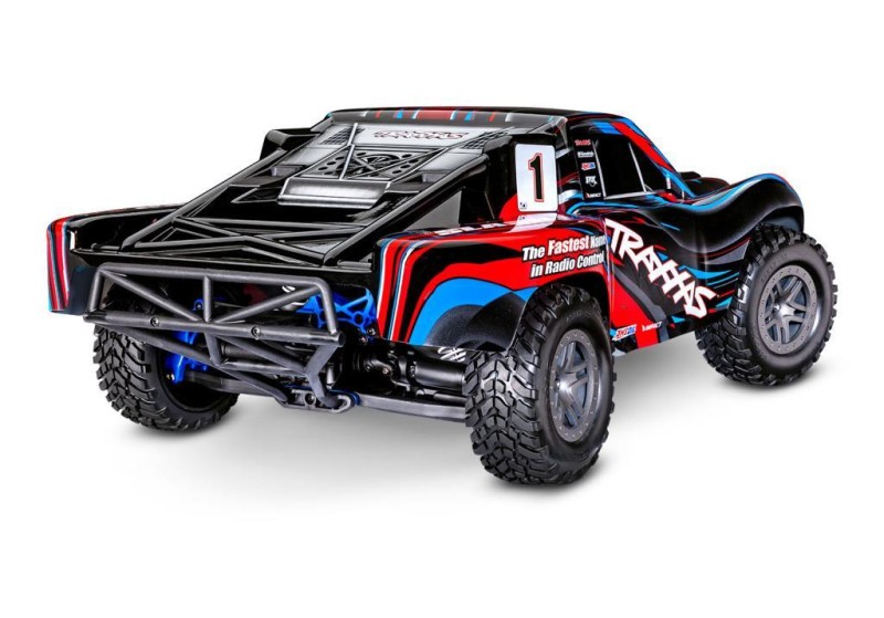 Traxxas 1/10 Slash 4x4 BL-2S 4X4 RTR 4WD Brushed Short Course 1/10 TQ Elektrikli Rc Model Araba Kırmızı