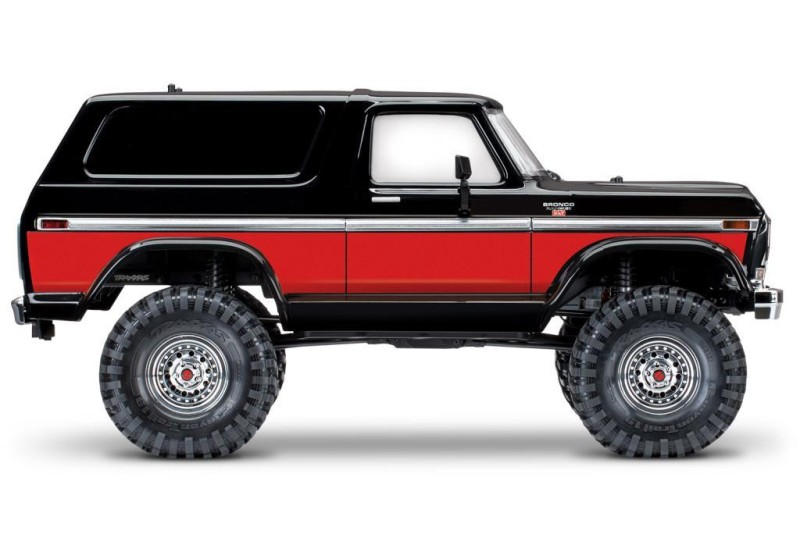 Traxxas TRX-4 1/10 Ford Bronco Trail Crawler 4X4 TQi w/ 79 Bronco Ranger XLT Elektrikli Rc Model Araba Kırmızı