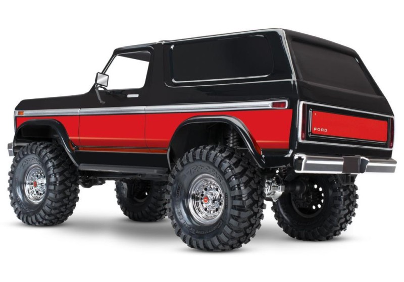 Traxxas TRX-4 1/10 Ford Bronco Trail Crawler 4X4 TQi w/ 79 Bronco Ranger XLT Elektrikli Rc Model Araba Kırmızı
