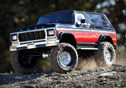 Traxxas TRX-4 1/10 Ford Bronco Trail Crawler 4X4 TQi w/ 79 Bronco Ranger XLT Elektrikli Rc Model Araba Kırmızı - Thumbnail