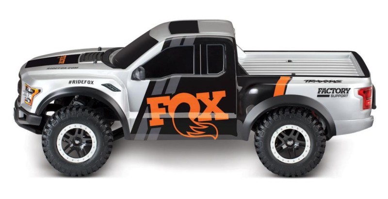 Traxxas 2017 Ford Raptor RTR Slash 1/10 2WD Truck & TQ Kumandalı Elektrikli Rc Model Araba Fox ( Batarya ve Şarj Aleti Dahildir )