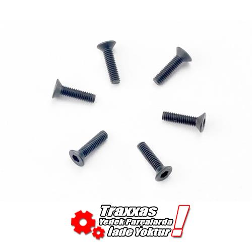 Traxxas 2523 Countersunk Machine Screws 3x15mm 6lı 