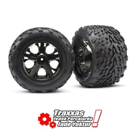 TRAXXAS - Traxxas 3669A Talon 2.8 Black Wheels 