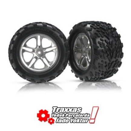 TRAXXAS - Traxxas 5174A Talon 3.8 Dark Chrome Wheels 