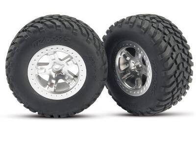 Traxxas 5875 Beadlock Red Wheels