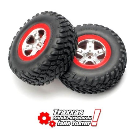 TRAXXAS - Traxxas 5875A Beadlock Red Wheels 