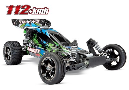 Traxxas Bandit VXL Brushless 2WD RTR 1/10 TQi & TSM Elektrikli Rc Model Araba Yeşil - Thumbnail