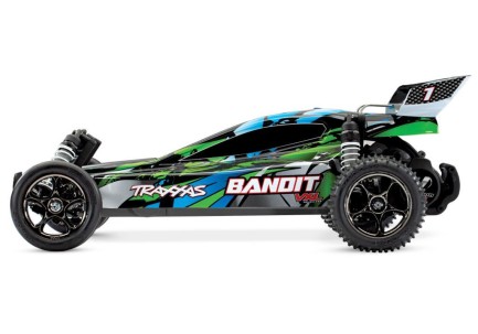 Traxxas Bandit VXL Brushless 2WD RTR 1/10 TQi & TSM Elektrikli Rc Model Araba Yeşil - Thumbnail