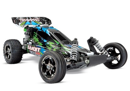 Traxxas Bandit VXL Brushless 2WD RTR 1/10 TQi & TSM Elektrikli Rc Model Araba Yeşil - Thumbnail