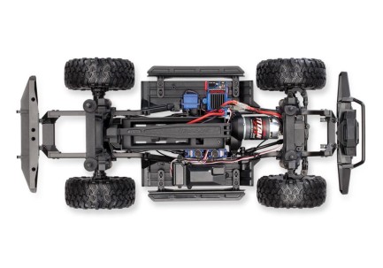 Traxxas TRX-4 Land Rover Defender 4X4 1/10 Scale Trail Rock Crawler TQi Elektrikli Rc Model Araba Mavi - Thumbnail