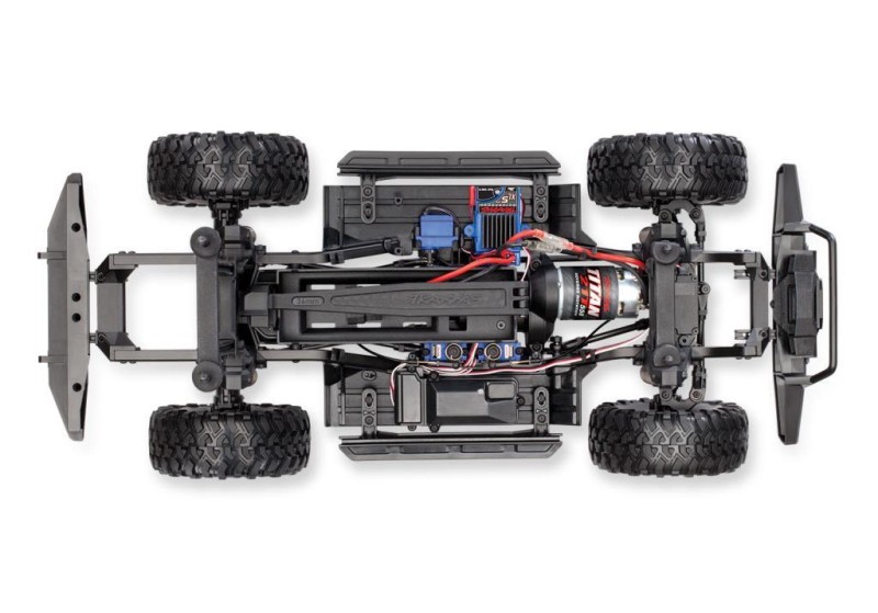 Traxxas TRX-4 Land Rover Defender 4X4 1/10 Scale Trail Rock Crawler TQi Elektrikli Rc Model Araba Mavi