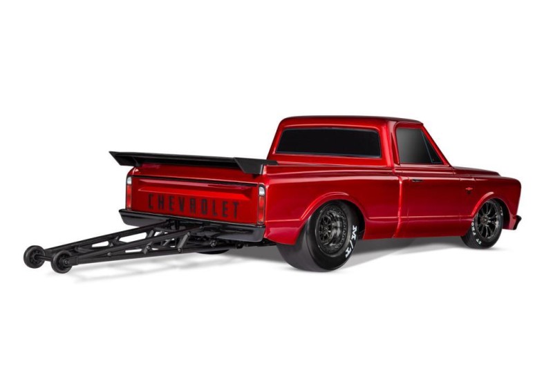 Traxxas Drag Slash 1/10 VXL Brushless 2WD RTR Truck w/TQi / 1967 Chevrolet C10 Body Elektrikli Model Araba Kırmızı