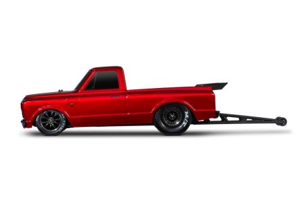 Traxxas Drag Slash 1/10 VXL Brushless 2WD RTR Truck w/TQi / 1967 Chevrolet C10 Body Elektrikli Model Araba Kırmızı - Thumbnail