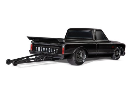 Traxxas Drag Slash 1/10 VXL Brushless 2WD RTR Truck w/TQi / 1967 Chevrolet C10 Body Elektrikli Model Araba Siyah - Thumbnail