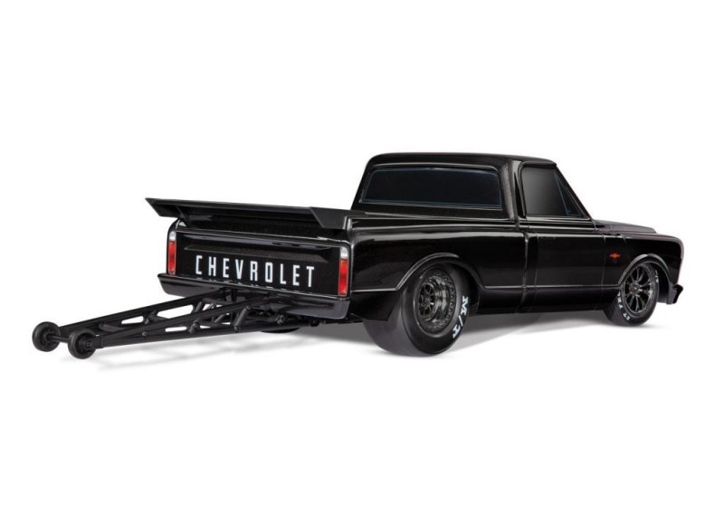Traxxas Drag Slash 1/10 VXL Brushless 2WD RTR Truck w/TQi / 1967 Chevrolet C10 Body Elektrikli Model Araba Siyah