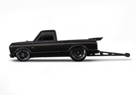 Traxxas Drag Slash 1/10 VXL Brushless 2WD RTR Truck w/TQi / 1967 Chevrolet C10 Body Elektrikli Model Araba Siyah - Thumbnail