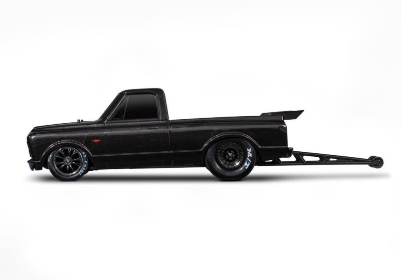 Traxxas Drag Slash 1/10 VXL Brushless 2WD RTR Truck w/TQi / 1967 Chevrolet C10 Body Elektrikli Model Araba Siyah