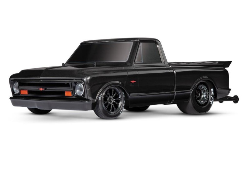 Traxxas Drag Slash 1/10 VXL Brushless 2WD RTR Truck w/TQi / 1967 Chevrolet C10 Body Elektrikli Model Araba Siyah