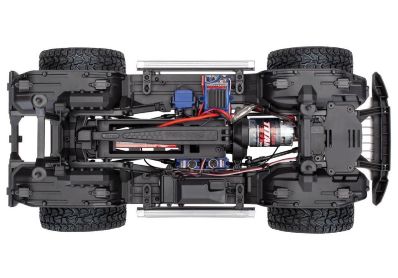 Traxxas TRX-4 Mercedes-Benz G500 4X4 RTR 1/10 Scale And Trail Crawler TQi Elektrikli Rc Model Araba Mavi