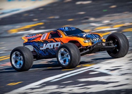 Traxxas Jato 3.3 2WD RTR 1/10 Stadium Truck TQi & TSM & Telemetry Nitro Yakıtlı Rc Arazi Model Araba Turuncu - Thumbnail