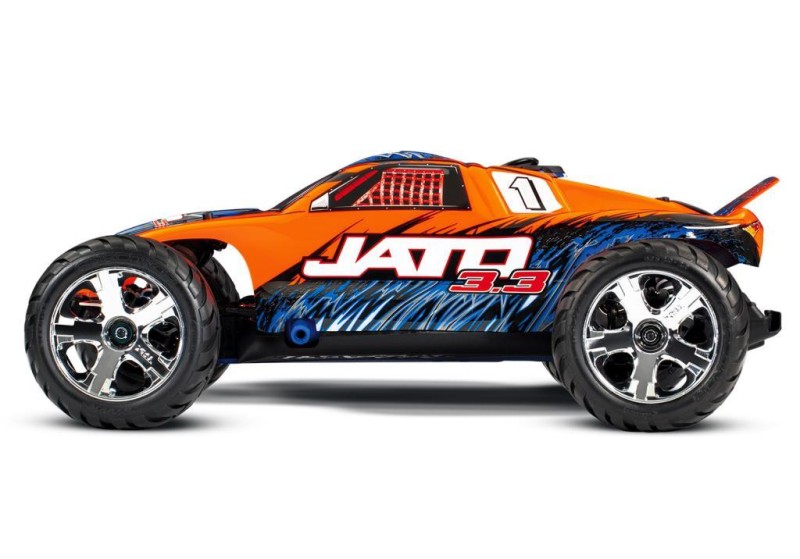 Traxxas Jato 3.3 2WD RTR 1/10 Stadium Truck TQi & TSM & Telemetry Nitro Yakıtlı Rc Arazi Model Araba Turuncu