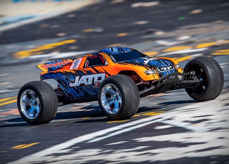 Traxxas Jato 3.3 2WD RTR 1/10 Stadium Truck TQi & TSM & Telemetry Nitro Yakıtlı Rc Arazi Model Araba Turuncu