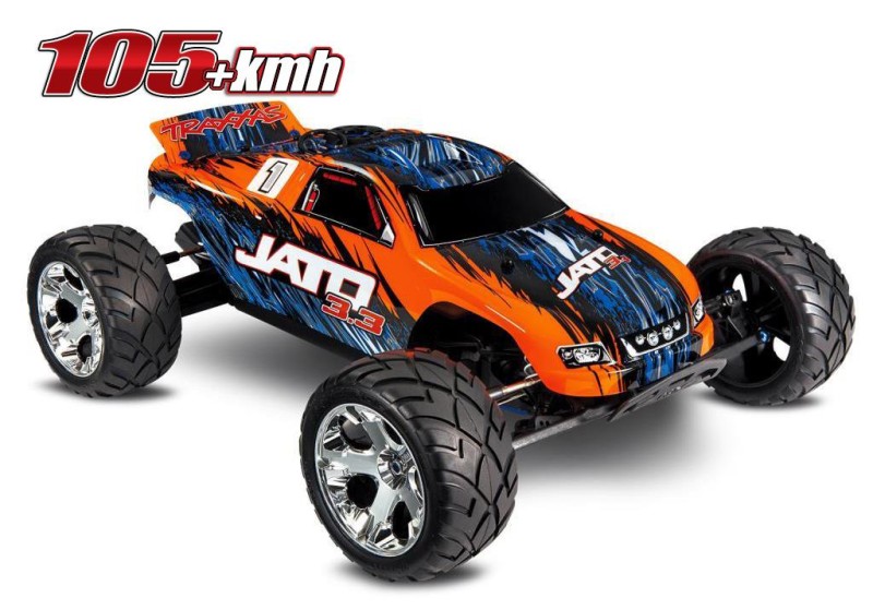 Traxxas Jato 3.3 2WD RTR 1/10 Stadium Truck TQi & TSM & Telemetry Nitro Yakıtlı Rc Arazi Model Araba Turuncu