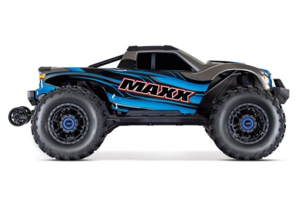 Traxxas Maxx 4X4 VXL 4WD Brushless RTR 1/10 Monster Truck TQi & TSM Elektrikli Rc Model Araba Mavi - Thumbnail