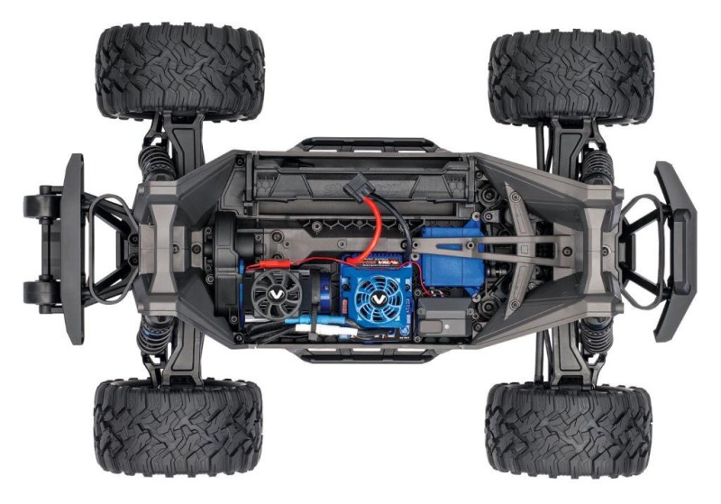 Traxxas Maxx 4X4 VXL 4WD Brushless RTR 1/10 Monster Truck TQi & TSM Elektrikli Rc Model Araba Mavi