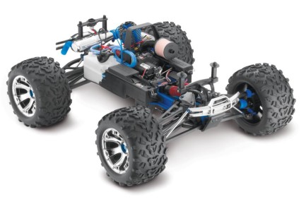 Traxxas Revo 3.3 4X4 RTR 4WD 1/10 Monster Truck TQi & TSM Nitro Yakıtlı Rc Arazi Model Araba Mavi - Thumbnail