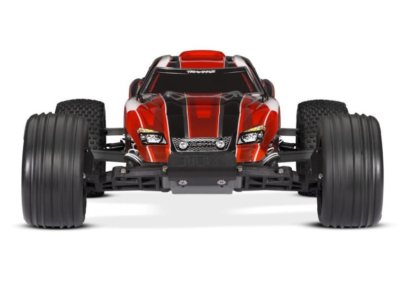 Traxxas Rustler 1/10 RTR Stadium Truck 2WD XL-5 ESC & TQ 2.4Ghz Elektrikli Rc Model Araba Kırmızı ( Batarya ve Şarj Aleti Dahil ) Yeni Versiyon