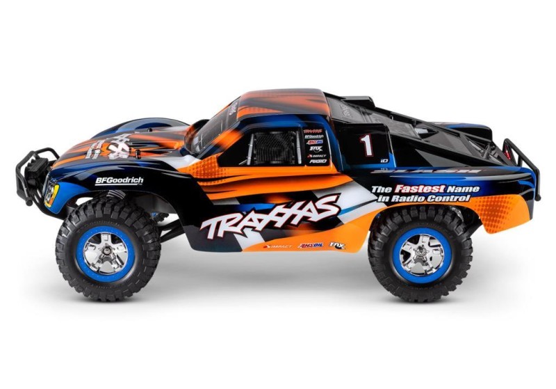 Traxxas Slash 1/10 2WD RTR Short Course Truck Led Işıklı TQ Elektrikli Rc Arazi Model Araba Turuncu ( Batarya ve Şarj Aleti Dahil ) 