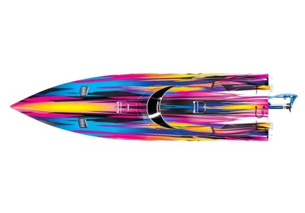 Traxxas Spartan Rc Tekne 6S High Performance Race Boat RTR TQi & TSM Pembe - Thumbnail