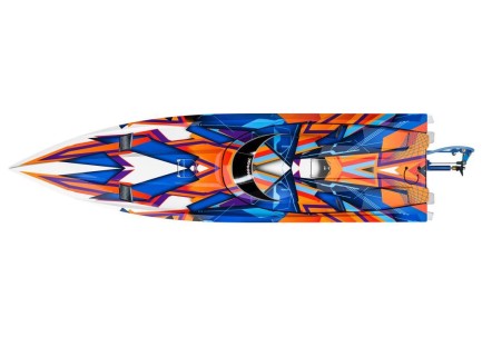 Traxxas Spartan Tekne 6S High Performance Race Boat RTR TQi & TSM Turuncu-Mavi - Thumbnail