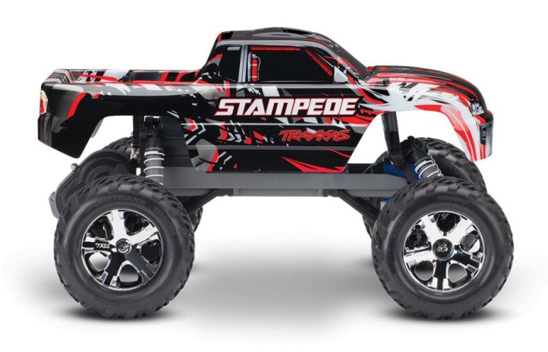 Traxxas Stampede 2WD RTR 1/10 Monster Truck W/XL-5 ESC & TQ Elektrikli Rc Model Araba Kırmızı ( Batarya ve Şarj Aleti Dahil )
