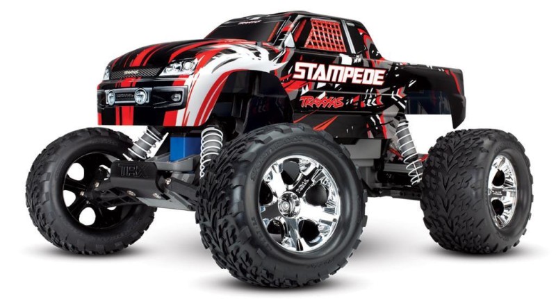 Traxxas Stampede 2WD RTR 1/10 Monster Truck W/XL-5 ESC & TQ Elektrikli Rc Model Araba Kırmızı ( Batarya ve Şarj Aleti Dahil )