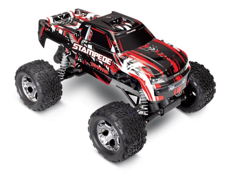 Traxxas Stampede 2WD RTR 1/10 Monster Truck W/XL-5 ESC & TQ Elektrikli Rc Model Araba Kırmızı ( Batarya ve Şarj Aleti Dahil )