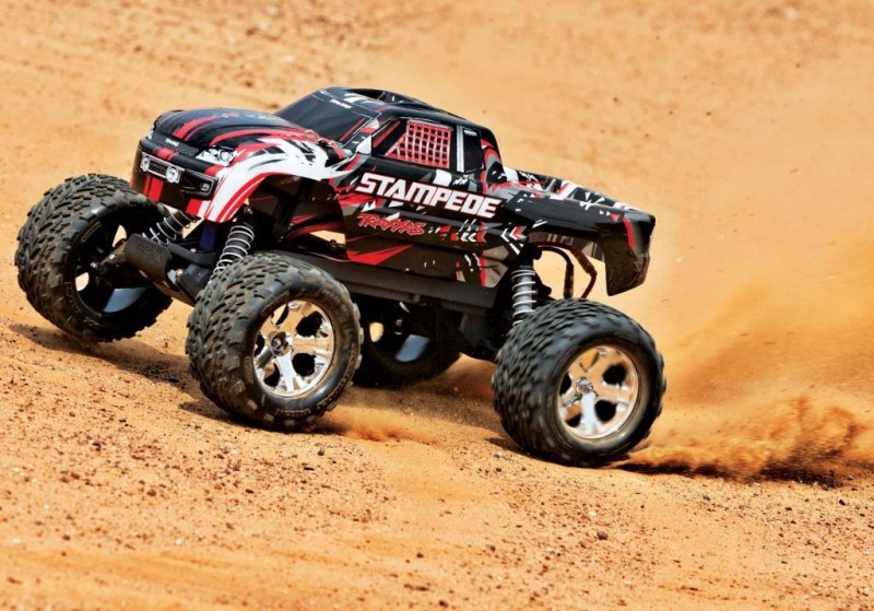 Traxxas Stampede 2WD RTR 1/10 Monster Truck W/XL-5 ESC & TQ Elektrikli Rc Model Araba Kırmızı ( Batarya ve Şarj Aleti Dahil )