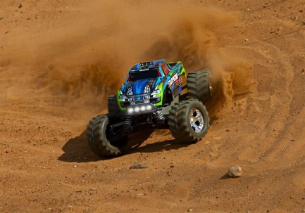 Traxxas Stampede 4X4 LCG 1/10 RTR 4WD Monster Truck w/LED Lights, TQ Kumandalı Elekrikli Rc Model Araba Mavi (Batarya ve Şarj Aleti Dahildir) - Thumbnail