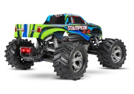 Traxxas Stampede 4X4 LCG 1/10 RTR 4WD Monster Truck w/LED Lights, TQ Kumandalı Elekrikli Rc Model Araba Mavi (Batarya ve Şarj Aleti Dahildir) - Thumbnail