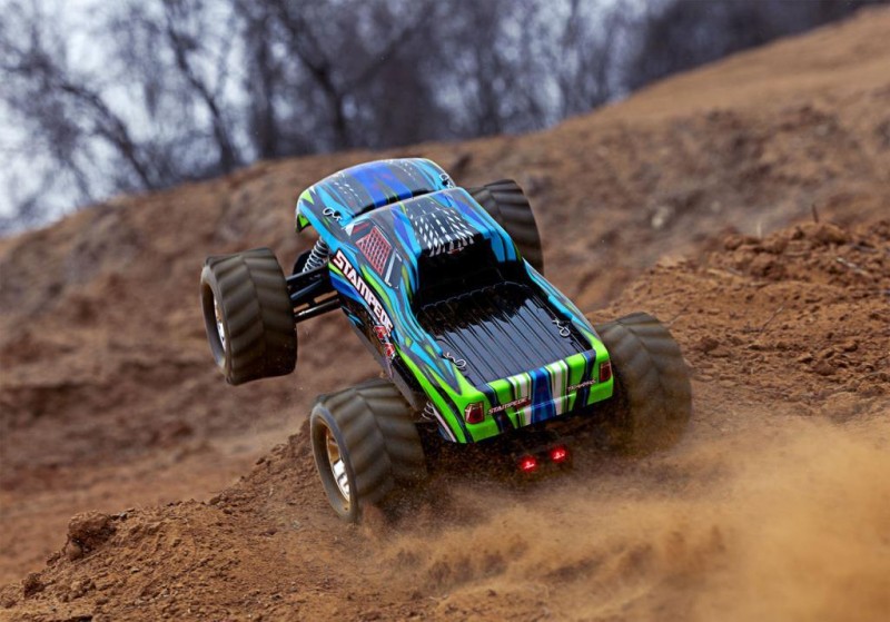 Traxxas Stampede 4X4 LCG 1/10 RTR 4WD Monster Truck w/LED Lights, TQ Kumandalı Elekrikli Rc Model Araba Mavi (Batarya ve Şarj Aleti Dahildir)