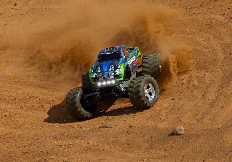 Traxxas Stampede 4X4 LCG 1/10 RTR 4WD Monster Truck w/LED Lights, TQ Kumandalı Elekrikli Rc Model Araba Mavi (Batarya ve Şarj Aleti Dahildir)