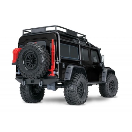 Traxxas TRX-4 Land Rover Defender 4X4 1/10 Scale Trail Rock Crawler TQi Elektrikli Rc Model Araba Siyah + VİNÇ DAHİL - Thumbnail