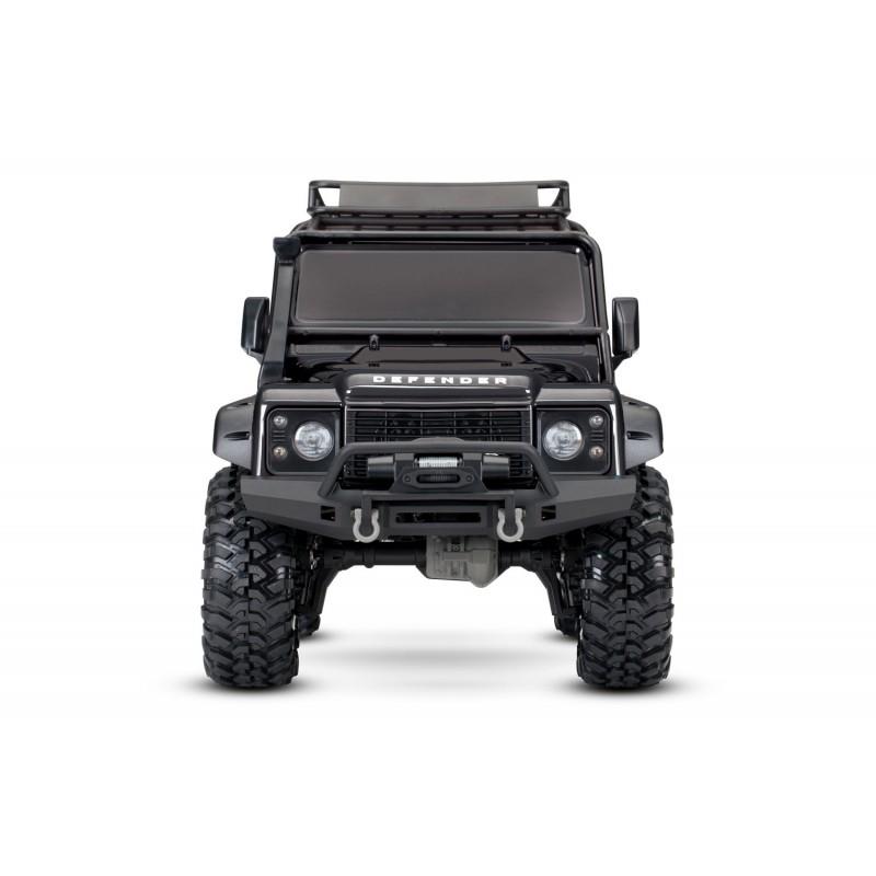 Traxxas TRX-4 Land Rover Defender 4X4 1/10 Scale Trail Rock Crawler TQi Elektrikli Rc Model Araba Siyah + VİNÇ DAHİL