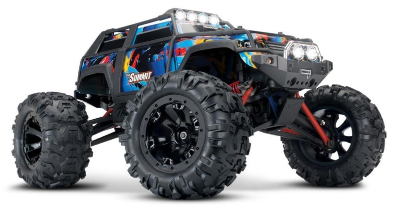 Traxxas Summit 1/16 4WD RTR Truck Rock & Roll Version TQ & Led Aydınlatmalı Elektrikli Rc Model Araba ( Batarya ve Şarj Aleti Dahil )