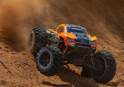 Traxxas X-Maxx 8S 4WD Brushless VXL RTR RC Elektrikli Model Araba Monster Truck TQi & TSM Turuncu - Thumbnail