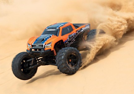 Traxxas X-Maxx 8S 4WD Brushless VXL RTR RC Elektrikli Model Araba Monster Truck TQi & TSM Turuncu - Thumbnail