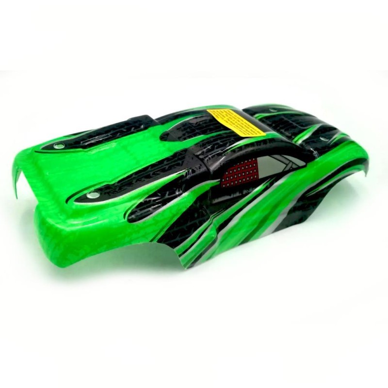 HAIBOXING 16890A/16890 Destroyer Truggy RC Araba İçin Body Gövde Kep Yeşil+Sticker Çıkartma Seti M16076